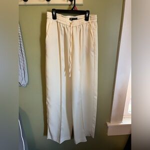 Zara drawstring cream pants-worn once and in great condition!
